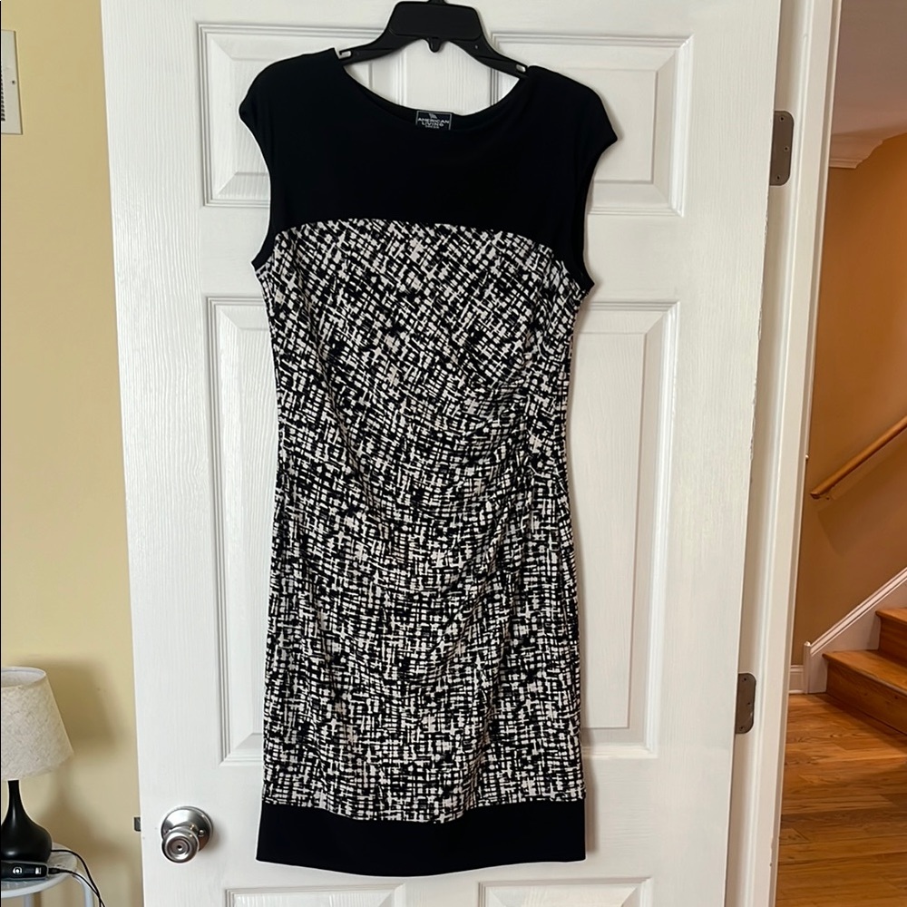 Elegant Black and White Dress